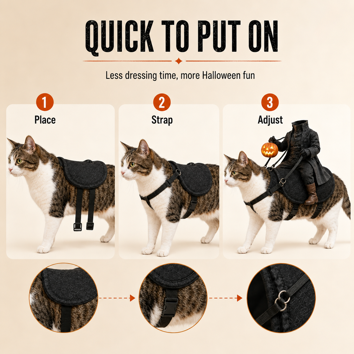 ๐บThe Headless Horseman Riderโข Pet Costume๐