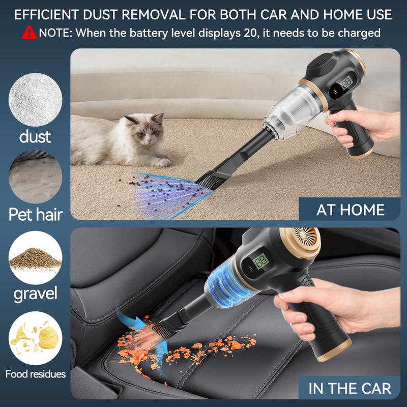 Cnkimao™ Insanely Powerful Cordless Car Vacuum — 19000Pa, 6-in-1 Deep-Clean System