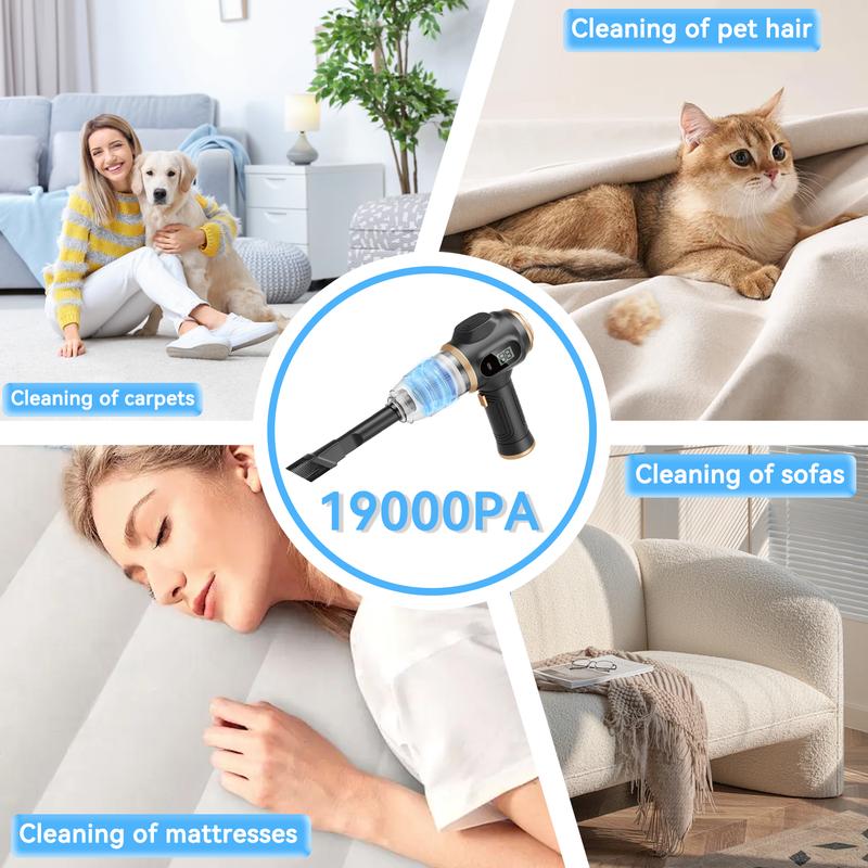Cnkimao™ Insanely Powerful Cordless Car Vacuum — 19000Pa, 6-in-1 Deep-Clean System